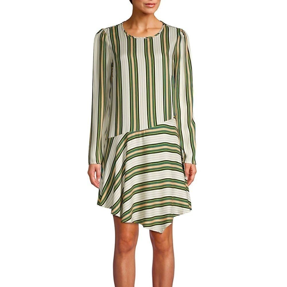 BCBGeneration Stripe Asymmetrical Dress (XXS)